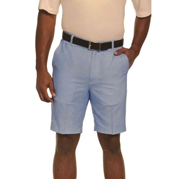PEBBLE BEACH Shorts Mens 30 Light Blue Dry-Luxe Performance Stretch Pockets NWT - Picture 8 of 9